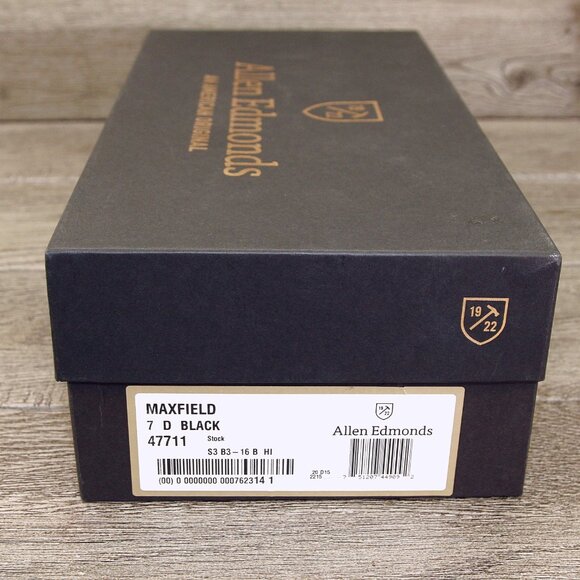 * NIB * $295 Allen Edmonds MAXFIELD Loafer 7 D Black * add $15 new Cedar Trees main image 4